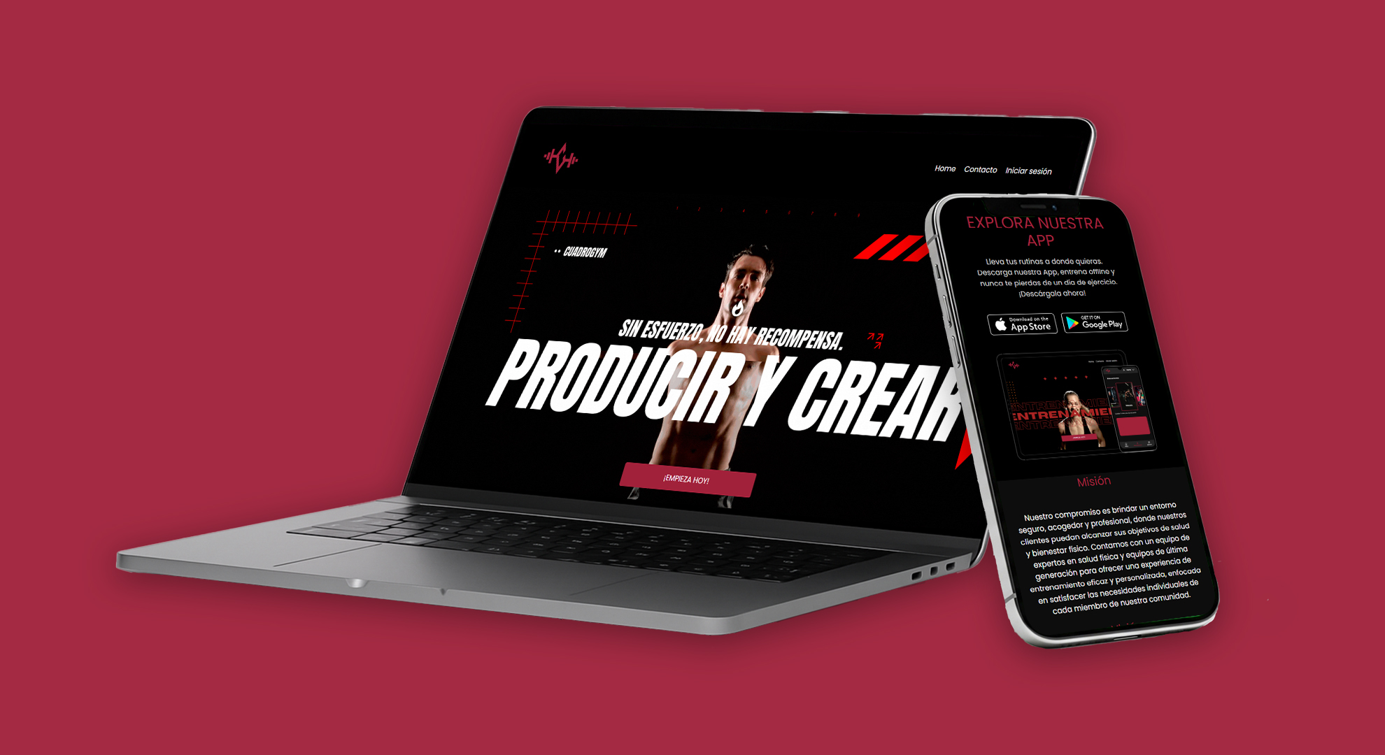 WEB CUADRO GYM - Proyecto de MeritumDev